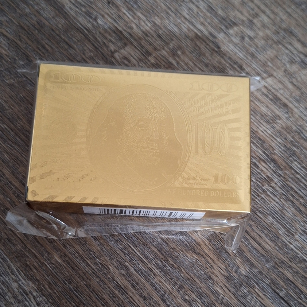 24k Gold Foil Playing Cards - NIP